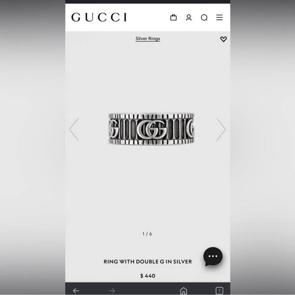 Gucci GG Marmont Wide Ring - Picture 5 of 7